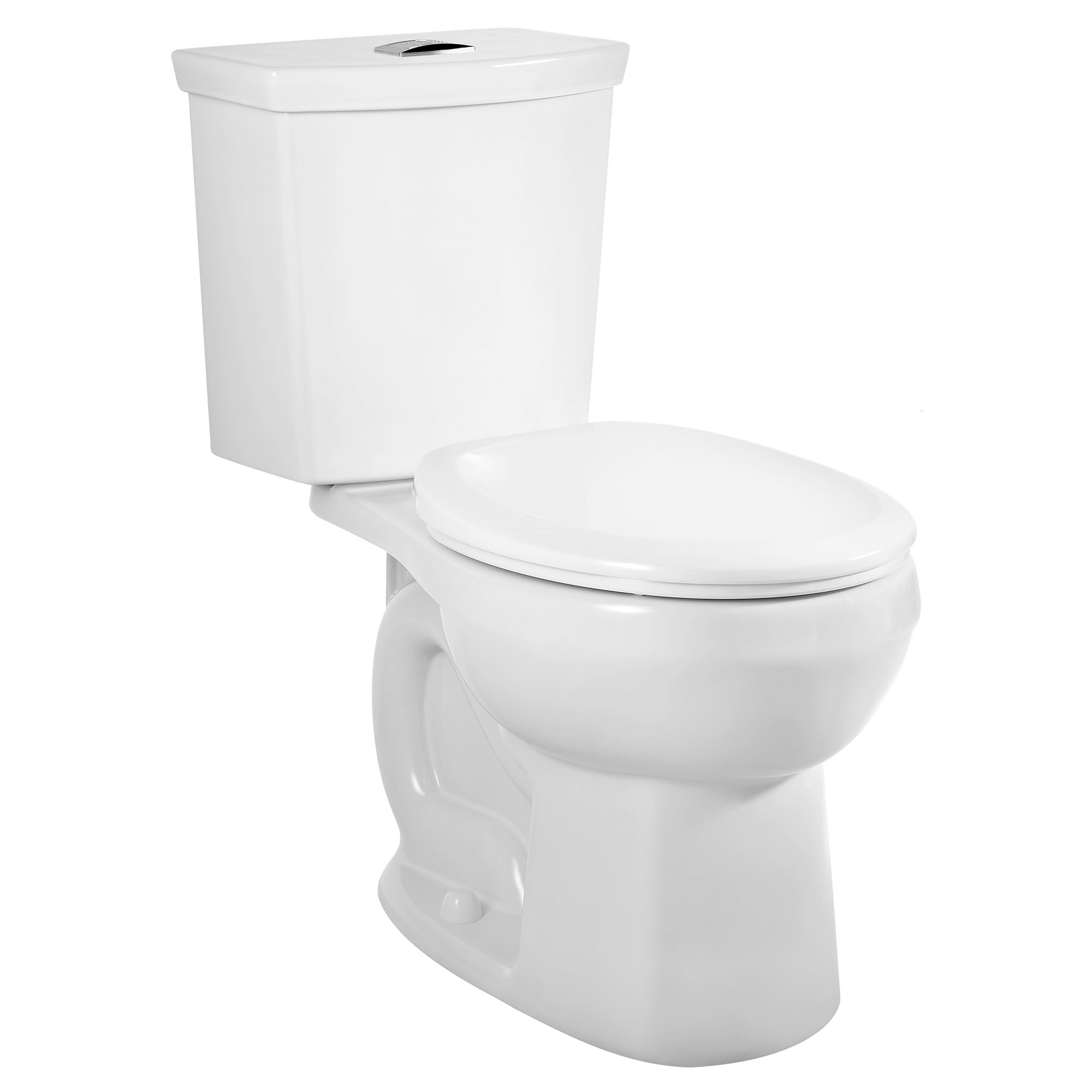 Toilette H2Option, 2 pièces, chasse double 1,28 gpc/4,8 lpc et 0,92 gpc/3,5 lpc, à cuvette au devant rond à hauteur régulière, sans siège